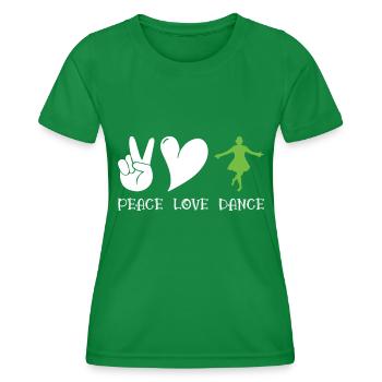 Irish Dance - Women's Functional T-Shirt - kelly green - Front - AI Model Female 172 dark (172cm)