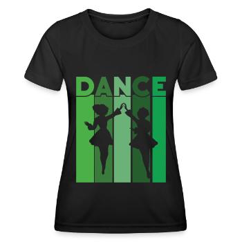 Irish Dance - Women's Functional T-Shirt - black - Front - AI Model Female 172 light (172cm)
