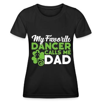Irish Dance - Women's Functional T-Shirt - black - Front - AI Model Female 172 light (172cm)