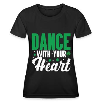 Irish Dance - Women's Functional T-Shirt - black - Front - AI Model Female 172 light (172cm)