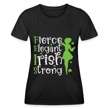 Irish Dance - Women's Functional T-Shirt - black - Front - AI Model Female 172 light (172cm)