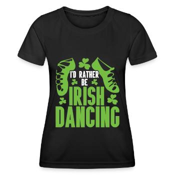 Irish Dance - Women's Functional T-Shirt - black - Front - AI Model Female 172 light (172cm)