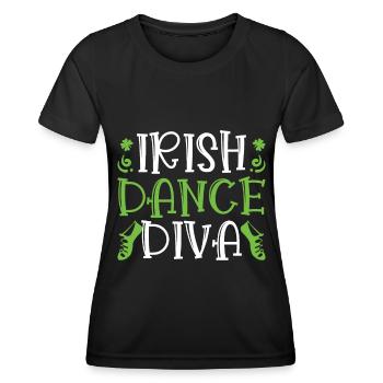 Irish Dance - Women's Functional T-Shirt - black - Front - AI Model Female 172 light (172cm)
