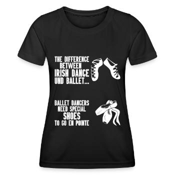 Irish Dance - Women's Functional T-Shirt - black - Front - AI Model Female 172 light (172cm)