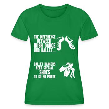 Irish Dance - Women's Functional T-Shirt - kelly green - Front - AI Model Female 172 dark (172cm)