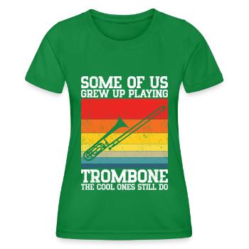 Trombone - T-shirt sport Femme - vert - Devant - AI Model Female 172 dark (172cm)
