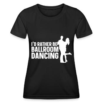 Salle de bal - T-shirt sport Femme - noir - Devant - AI Model Female 172 light (172cm)