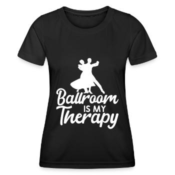 Salle de bal - T-shirt sport Femme - noir - Devant - AI Model Female 172 light (172cm)