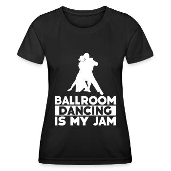 Salle de bal - T-shirt sport Femme - noir - Devant - AI Model Female 172 light (172cm)
