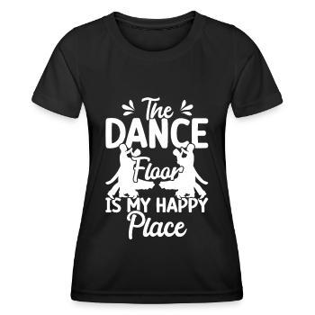Salle de bal - T-shirt sport Femme - noir - Devant - AI Model Female 172 light (172cm)