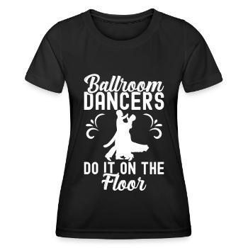 Salle de bal - T-shirt sport Femme - noir - Devant - AI Model Female 172 light (172cm)