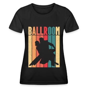 Salle de bal - T-shirt sport Femme - noir - Devant - AI Model Female 172 light (172cm)