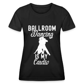 Salle de bal - T-shirt sport Femme - noir - Devant - AI Model Female 172 light (172cm)