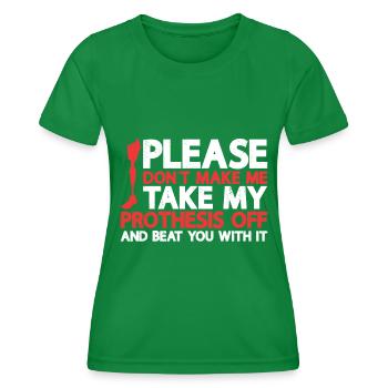 Amputation - Women's Functional T-Shirt - kelly green - Front - AI Model Female 172 dark (172cm)