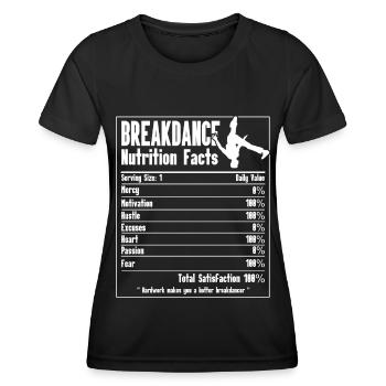Break Dancing - Women's Functional T-Shirt - black - Front - AI Model Female 172 light (172cm)
