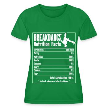 Break Dancing - Women's Functional T-Shirt - kelly green - Front - AI Model Female 172 dark (172cm)