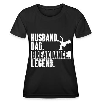 Break Dancing - Women's Functional T-Shirt - black - Front - AI Model Female 172 light (172cm)