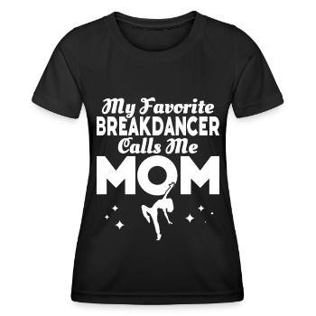 Break Dancing - Women's Functional T-Shirt - black - Front - AI Model Female 172 light (172cm)