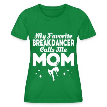 Break Dance - Frauen Funktions-T-Shirt - Kelly Green - Vorne - AI Model Female 172 dark (172cm)