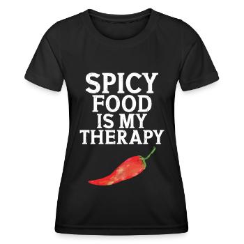 Chili pepper - Women's Functional T-Shirt - black - Front - AI Model Female 172 light (172cm)