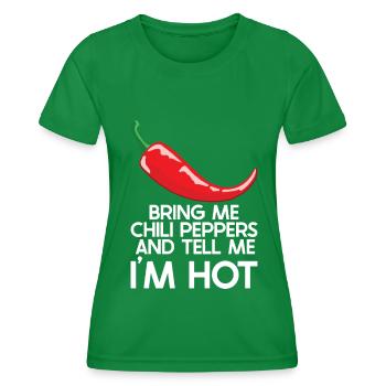Piment - T-shirt sport Femme - vert - Devant - AI Model Female 172 dark (172cm)
