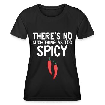 Chili-Pfeffer - Frauen Funktions-T-Shirt - Schwarz - Vorne - AI Model Female 172 light (172cm)