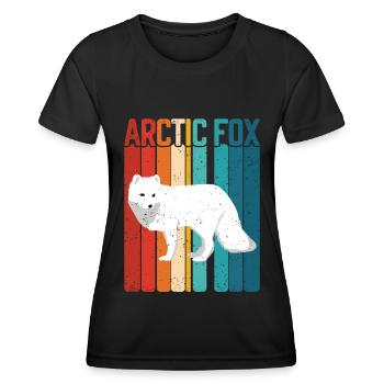 Amoureux du renard arctique - T-shirt sport Femme - noir - Devant - AI Model Female 172 light (172cm)