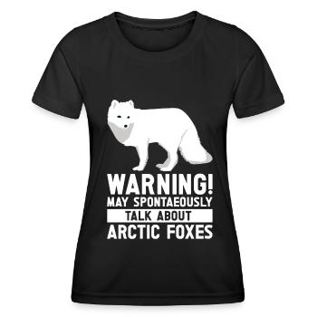 Amoureux du renard arctique - T-shirt sport Femme - noir - Devant - AI Model Female 172 light (172cm)