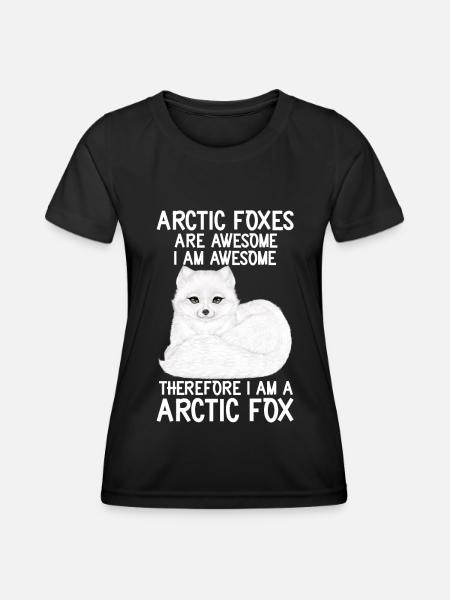 Artic fox lovers from Arctic fox - Women's Functional T-Shirt - black