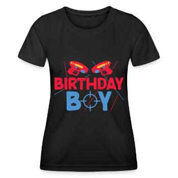 Birthday Children Laser Tag - Women's Functional T-Shirt - black - Front - AI Model Female 172 light (172cm)