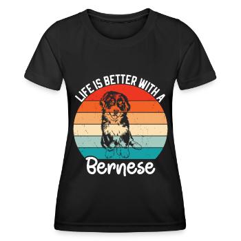 Berner - Frauen Funktions-T-Shirt - Schwarz - Vorne - AI Model Female 172 light (172cm)
