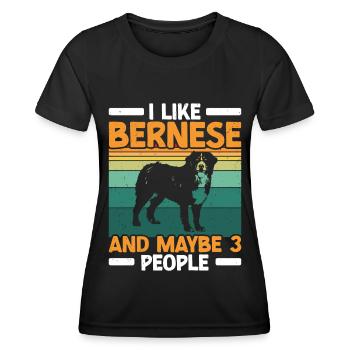 Berner - Frauen Funktions-T-Shirt - Schwarz - Vorne - AI Model Female 172 light (172cm)