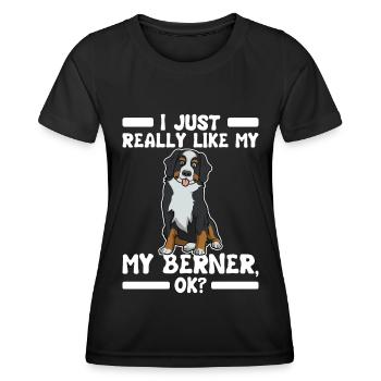 Berner - Frauen Funktions-T-Shirt - Schwarz - Vorne - AI Model Female 172 light (172cm)