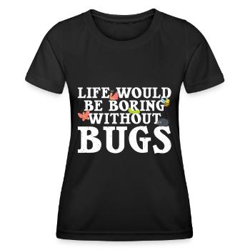 Insecte - T-shirt sport Femme - noir - Devant - AI Model Female 172 light (172cm)