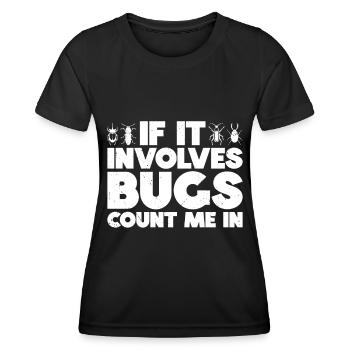 Insecte - T-shirt sport Femme - noir - Devant - AI Model Female 172 light (172cm)