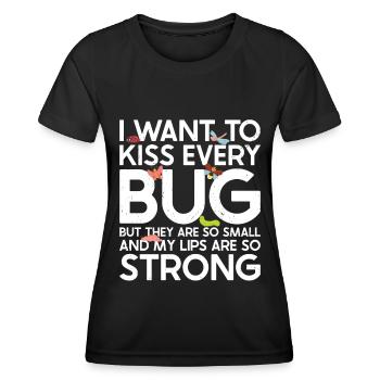 Insecte - T-shirt sport Femme - noir - Devant - AI Model Female 172 light (172cm)