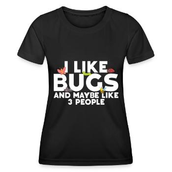 Insecte - T-shirt sport Femme - noir - Devant - AI Model Female 172 light (172cm)