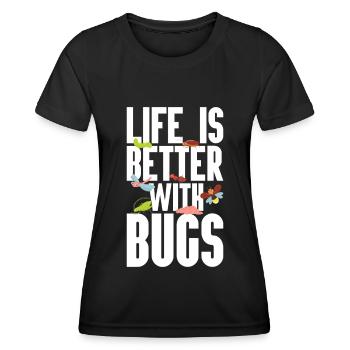 Insecte - T-shirt sport Femme - noir - Devant - AI Model Female 172 light (172cm)