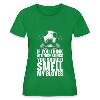 Fußball -Torhüter Des Fußball -Torhüters - Frauen Funktions-T-Shirt - Kelly Green - Vorne - AI Model Female 172 dark (172cm)