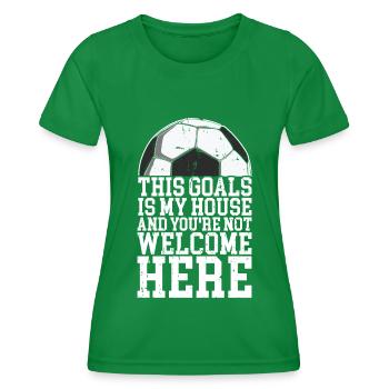 Fußball -Torhüter Des Fußball -Torhüters - Frauen Funktions-T-Shirt - Kelly Green - Vorne - AI Model Female 172 dark (172cm)