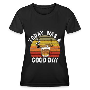 Fumeurs de cigarettes de cigares - T-shirt sport Femme - noir - Devant - AI Model Female 172 light (172cm)