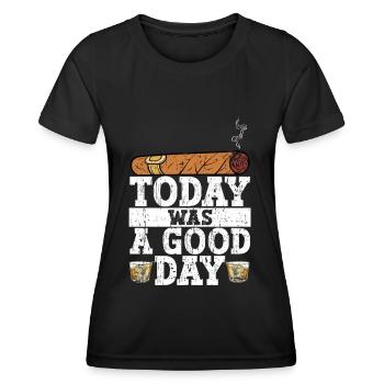 Fumeurs de cigarettes de cigares - T-shirt sport Femme - noir - Devant - AI Model Female 172 light (172cm)