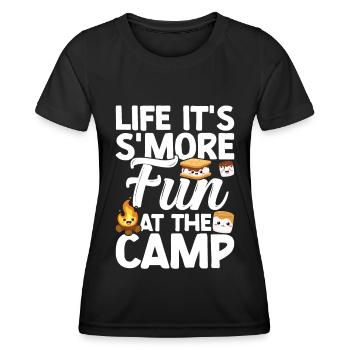 Marshmallow S'more - Women's Functional T-Shirt - black - Front - AI Model Female 172 light (172cm)