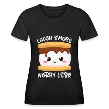 Marshmallow S'more - Women's Functional T-Shirt - black - Front - AI Model Female 172 light (172cm)