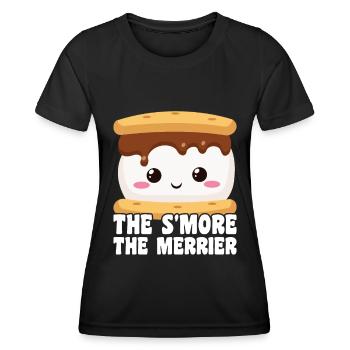 Marshmallow S'more - Women's Functional T-Shirt - black - Front - AI Model Female 172 light (172cm)