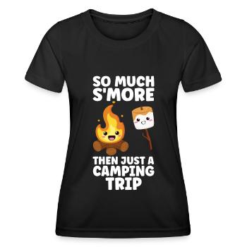 Marshmallow S'more - Women's Functional T-Shirt - black - Front - AI Model Female 172 light (172cm)