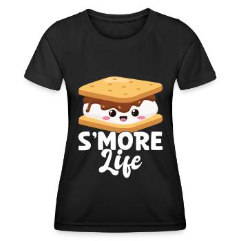 Marshmallow S'more - Women's Functional T-Shirt - black - Front - AI Model Female 172 light (172cm)