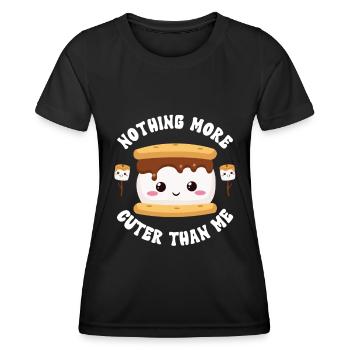 Marshmallow S'more - Women's Functional T-Shirt - black - Front - AI Model Female 172 light (172cm)