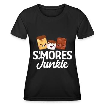Marshmallow S'more - Women's Functional T-Shirt - black - Front - AI Model Female 172 light (172cm)