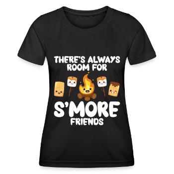 Marshmallow S'more - Women's Functional T-Shirt - black - Front - AI Model Female 172 light (172cm)
